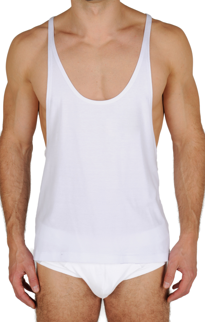 Muscle Hunk Top Pure White - 4 Hunks