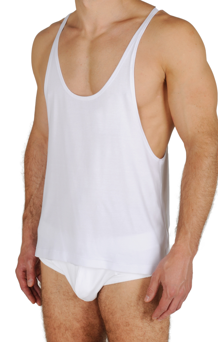 Muscle Hunk Top Pure White - 4 Hunks